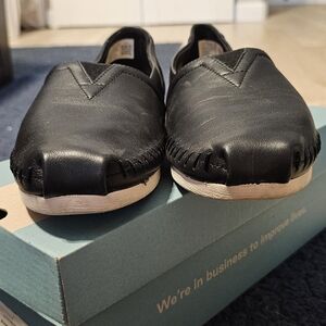 Toms Black Loafers Slip-Ons